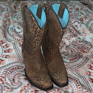 Leopard print Corral boots